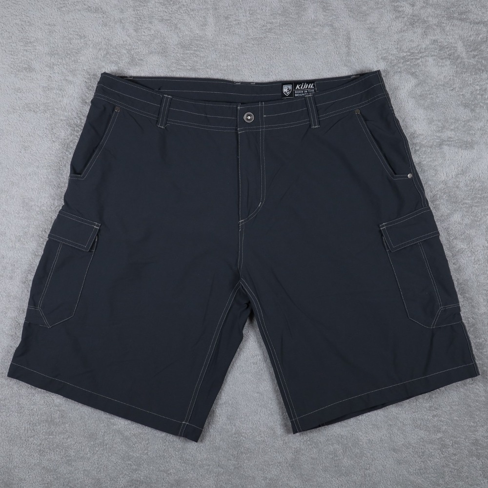 Kuhl Renegade Cargo Short Mens 40 Dark Gray 11" Pockets Performance Stretch